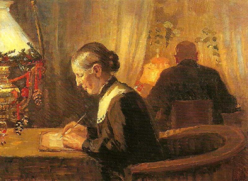 helga ancher julebrevene skrives